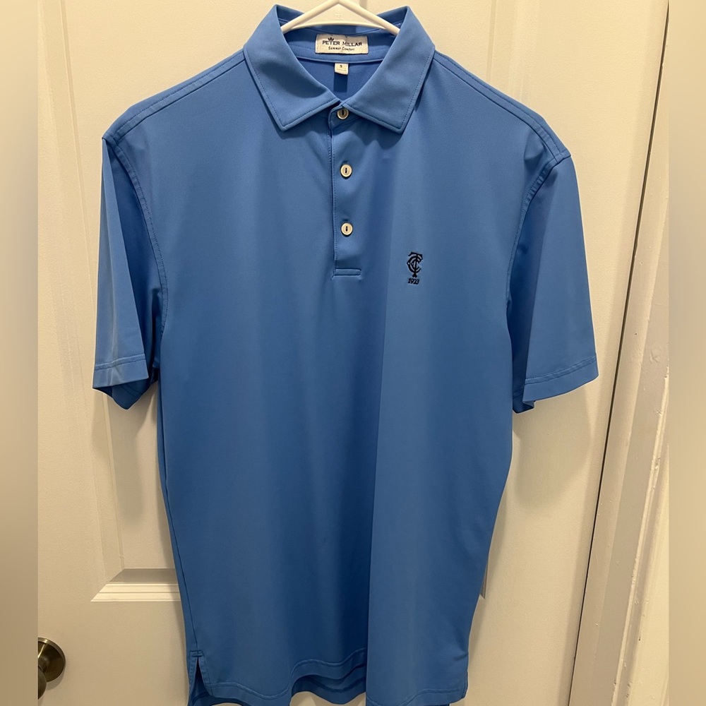 Peter Millar Summer Confort Pique Men’s Polo Timuquana golf logo